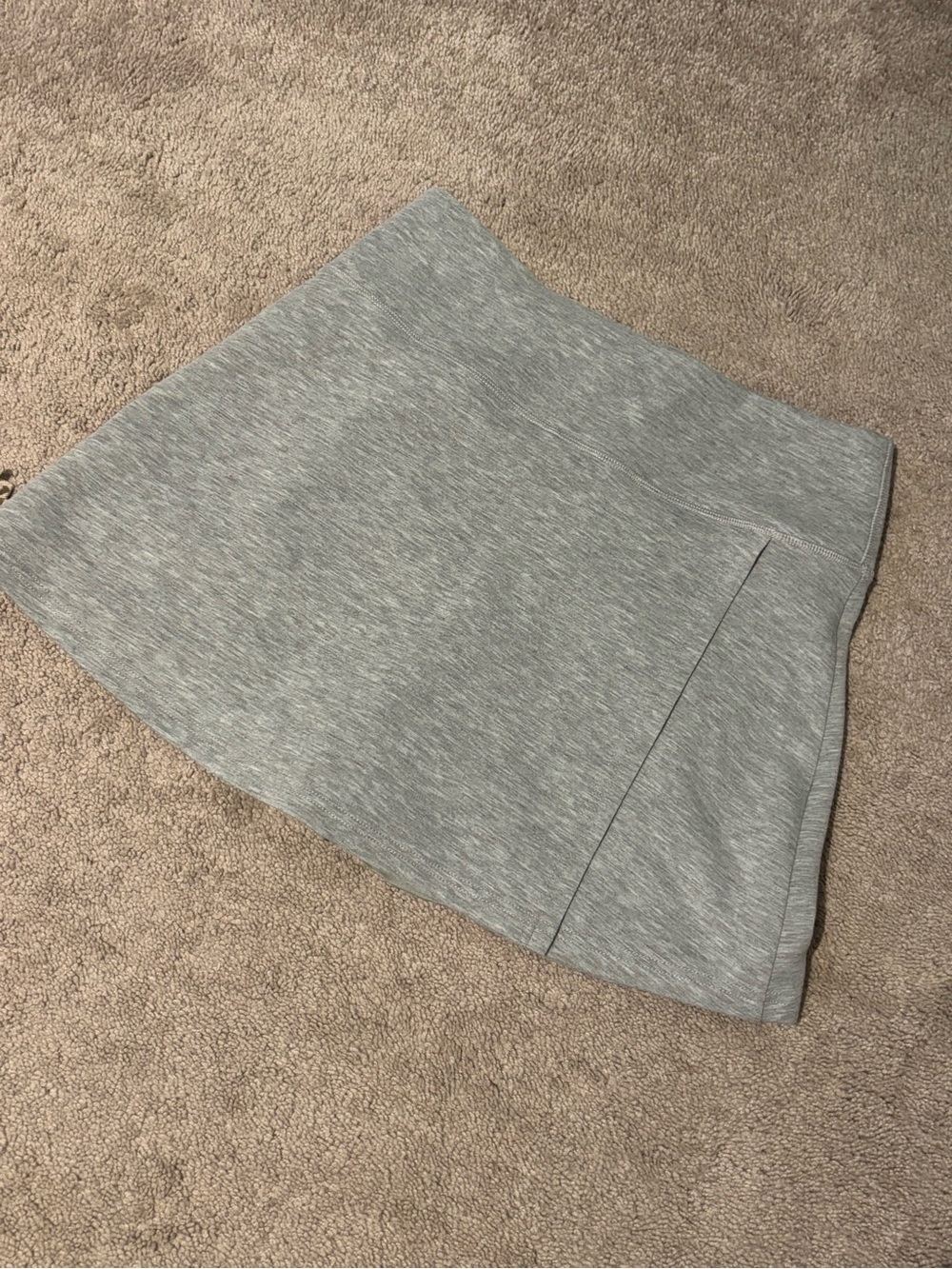 Umgee Light Heather Gray Knit Skirt